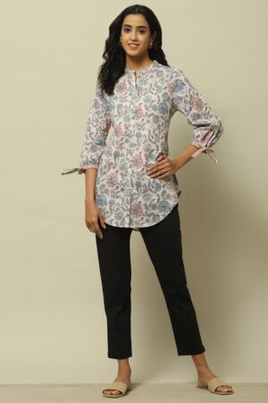 Floral Printed Shirt Tunic